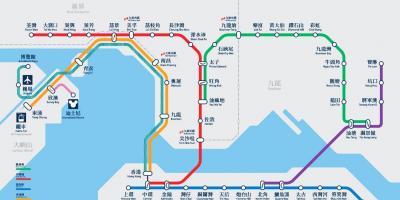 Causeway bay postaja MTR zemljevid
