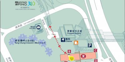 Cox Chung skladu MTR zemljevid