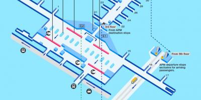 Hong Kong letališče vrata zemljevid