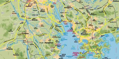Cestni zemljevid Hong Kong