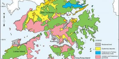 Geološki zemljevid Hong Kong