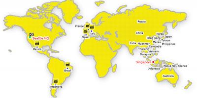 Hong Kong na svetovni zemljevid