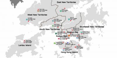 Zemljevid Hong Kong okolišev
