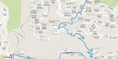 Hong Kong pohodniške poti zemljevid