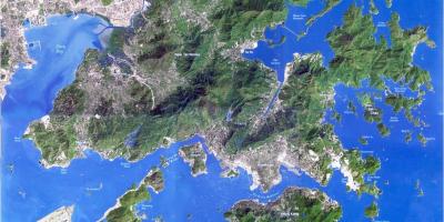 Satelitski zemljevid Hong Kong