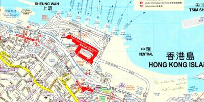 Pristanišče Hongkong zemljevid