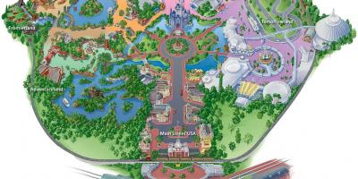 Disneyland Hongkong zemljevid