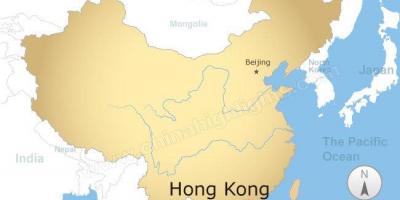 Zemljevid Kitajska in Hong Kong