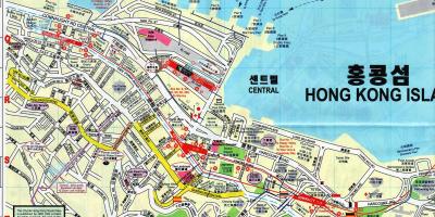 Zemljevid Sheung Wan, Hong Kong